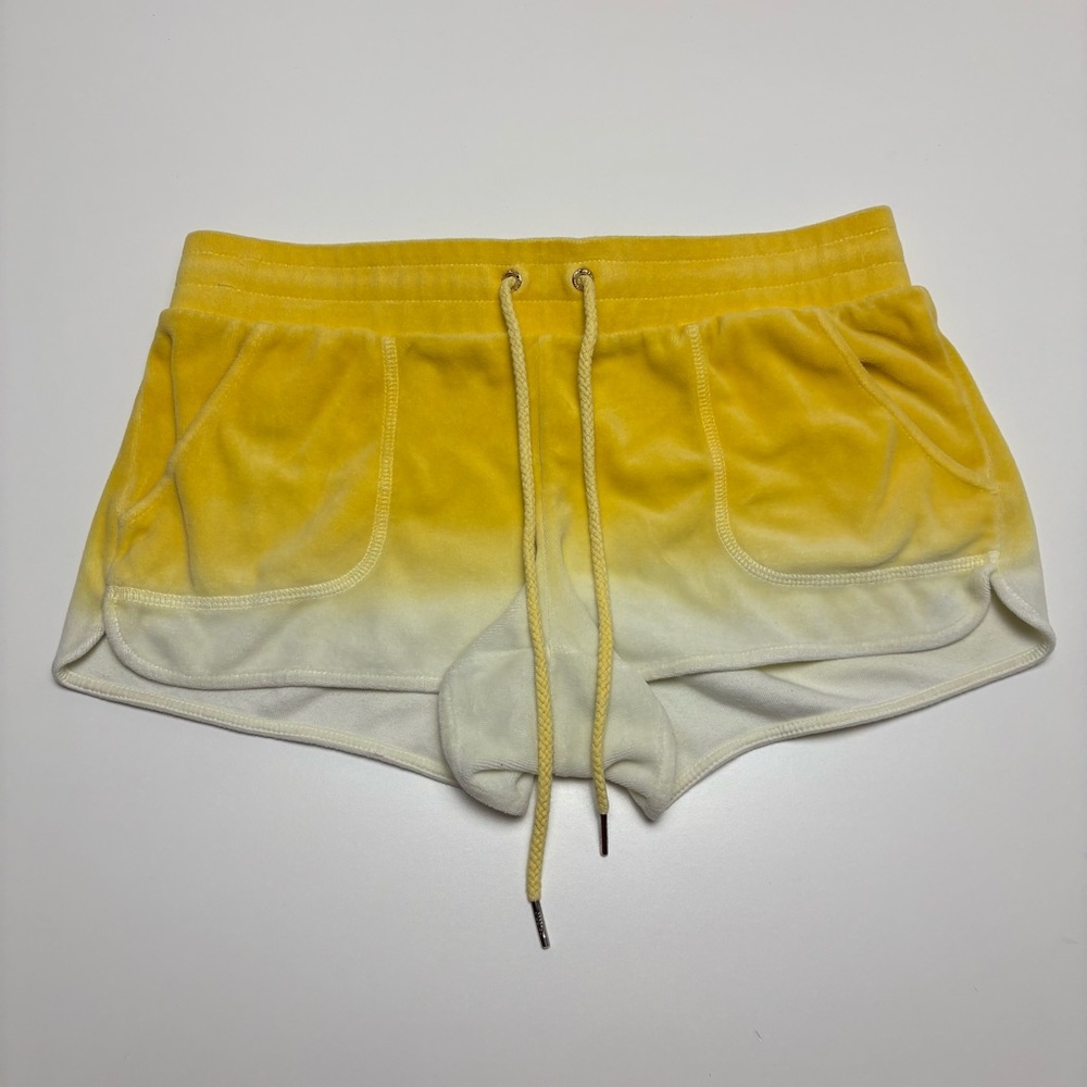Y2K Juicy Couture Yellow Ombre Women's Shorts size Small